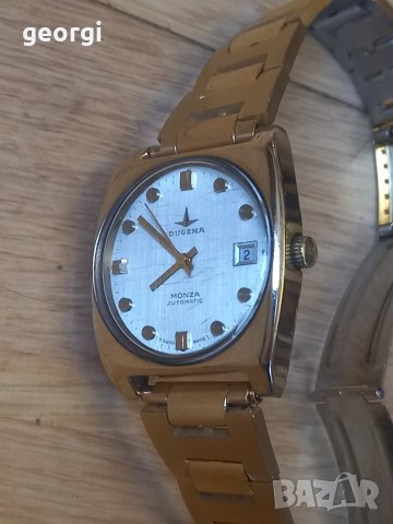 позлатен швейцарски часовник Dugena monza automatic 25 jewels, снимка 11 - Мъжки - 44094434