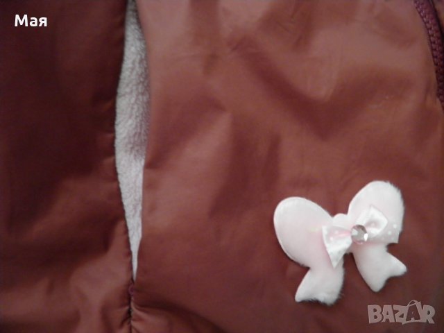 Детско зимно яке с качулка за момиче  L/164, снимка 6 - Детски якета и елеци - 26644892