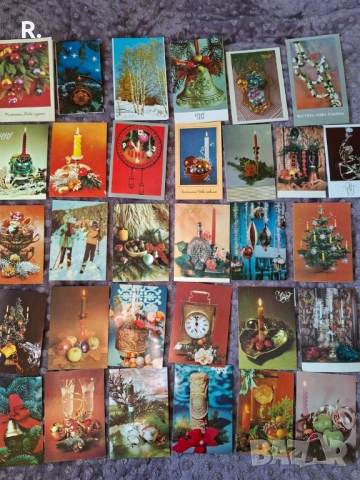 Стари картички, Нова година, 102бр, снимка 3 - Филателия - 53175531
