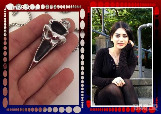 МАСИВНО Колие “Гарванът на Один” стомана S. Steel 316L, снимка 10 - Колиета, медальони, синджири - 27825048