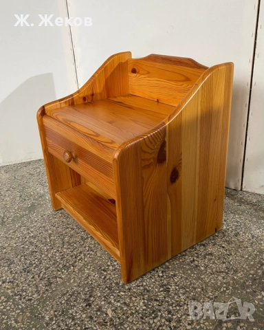 Масивно нощно шкафче, снимка 2 - Шкафове - 52876901