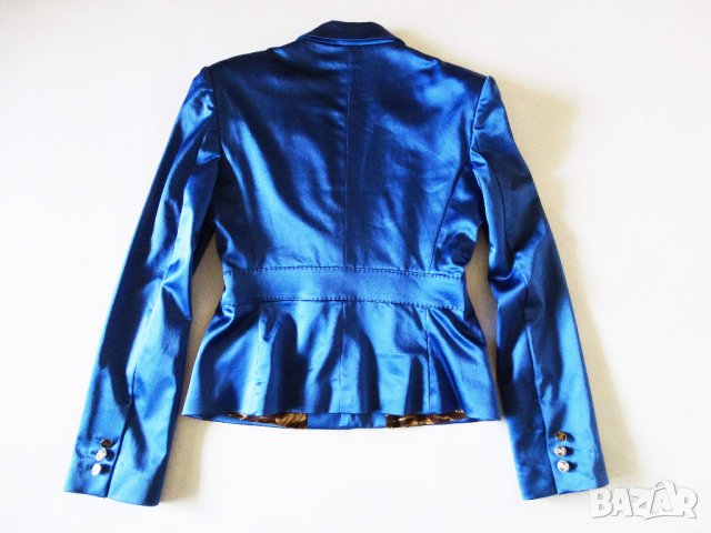 DOLCE & GABBANA D&G Italy Electric Blue Дамско Сако IT 30/ 44, снимка 9 - Сака - 29042175