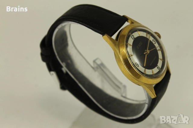 1940's ANKER Стар Немски Военен Позлатен Часовник, снимка 6 - Антикварни и старинни предмети - 51657325