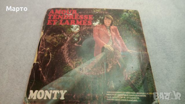 Малки грамофонни плочи френски – Жилберт Беко, Клод Франсоа, Монти, Шарл Азнавур и др., снимка 12 - Грамофонни плочи - 43956876