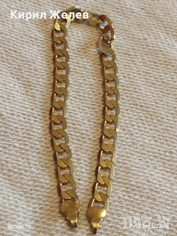 Гривна тип КРЪБ златиста много красив стилен дизайн 6994, снимка 8 - Гривни - 52492013
