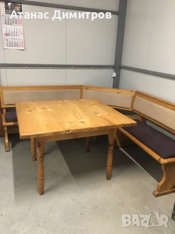 Ъглов диван с маса, снимка 8 - Дивани и мека мебел - 47415281