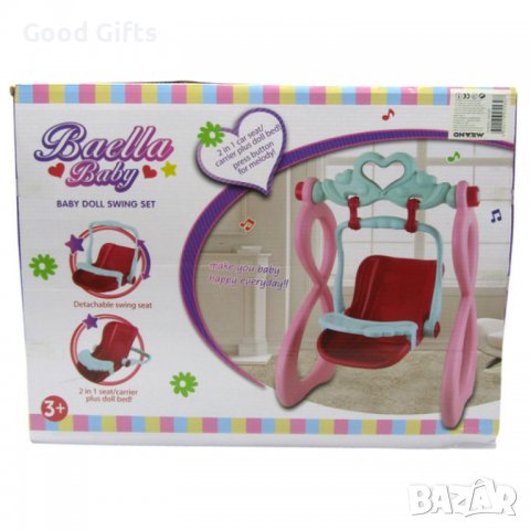 Сладка музикална бебешка кукла Baella с люлка, снимка 2 - Кукли - 38297760