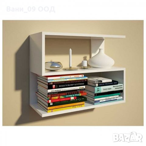 Красива S-образна стенна етажерка, снимка 3 - Етажерки - 32609836