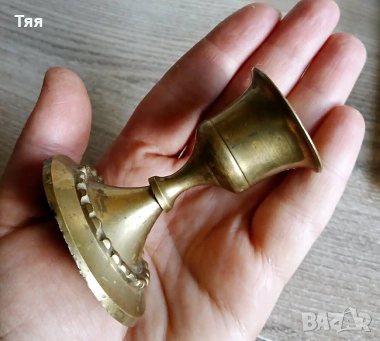 Бронзови джезве и кошничка, снимка 9 - Други ценни предмети - 48024799