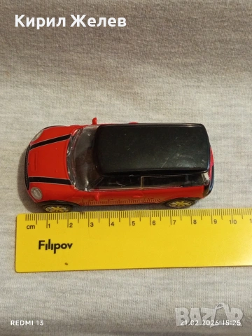 Метална количка Mini cooper много красива за КОЛЕКЦИЯ ДЕКОРАЦИЯ 48614, снимка 6 - Колекции - 53573023