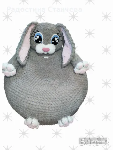 Барбатон заек - ръчно плетен , снимка 3 - Други - 47341057