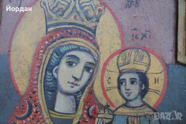 Икона триптих, снимка 4 - Антикварни и старинни предмети - 38883401