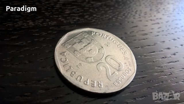 Mонета - Португалия - 20 ескудо | 1986г.
