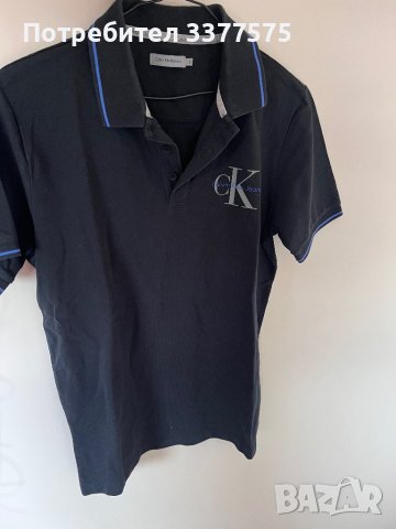 Calvin Klein Jeans тениска с поло яка, снимка 3 - Тениски - 44000468