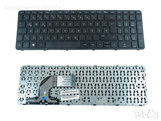 HP Pavilion 250 G3 15-e 15-n 15-r Клавиатура 749658-041 черна матова рамка , снимка 2 - Части за лаптопи - 51132121