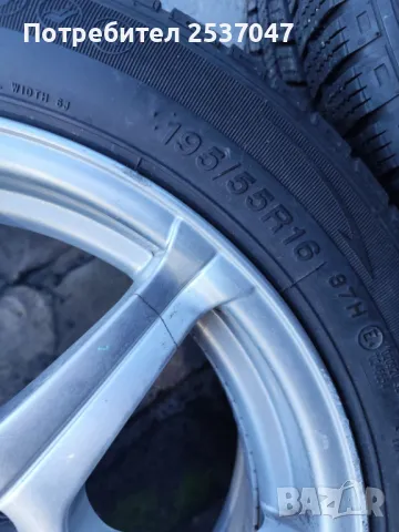 4бр гуми с джанти 195/55R16, снимка 3 - Гуми и джанти - 48751214