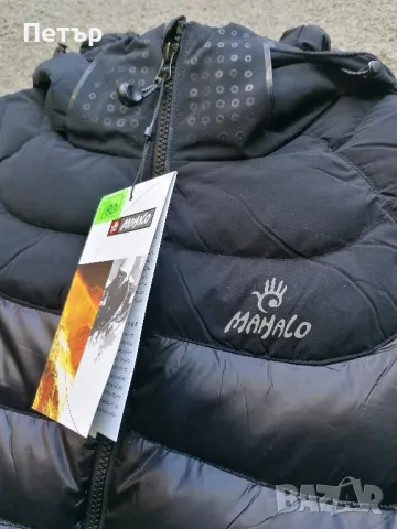 Продавам ново мъжко черно дебело качествено пухено яке  Mahalo , снимка 4 - Якета - 50345146