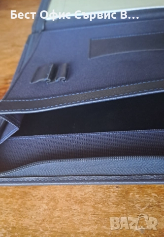 папка луксозна за документи син с кожа без/с цип Марксман Marksman Размер А4, снимка 16 - Ученически пособия, канцеларски материали - 52318025