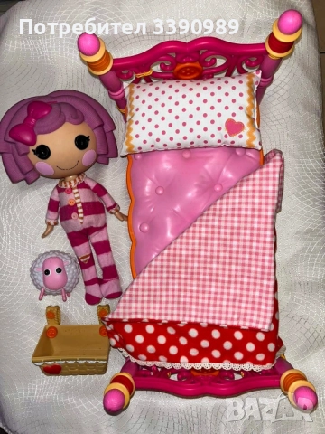 Голяма кукла Лалалупси с легло и аксесоари Lalaloopsy 78лв., снимка 2 - Кукли - 52187175