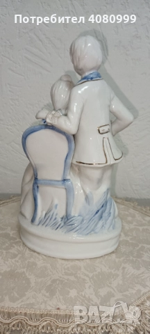 Порцеланова фигура мъж и жена, без маркировка, снимка 3 - Колекции - 51968755