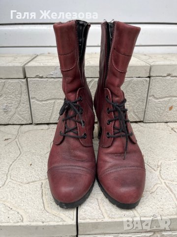 Естествена кожа в бордо