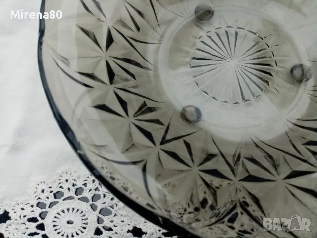 Фруктиера опушено стъкло, снимка 4 - Чинии - 47825280