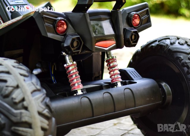 Акумулаторен бъги 4X4 24V,MP3 плейър, с меки гуми с Кожена седалка, снимка 10 - Детски велосипеди, триколки и коли - 43685492
