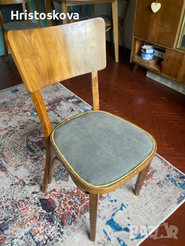 Трапезен дървен стол, снимка 2 - Столове - 52410292