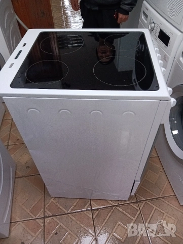 Като нова тясна 50см свободно стояща печка с керамичен плот с две години гаранция!, снимка 8 - Печки, фурни - 53364757