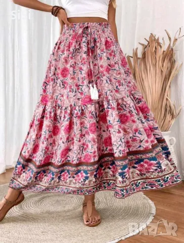 Лятна дълга пола, снимка 4 - Поли - 49711171