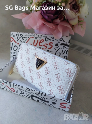 Guess дамско портмоне дамски портфейл код 243, снимка 10 - Портфейли, портмонета - 43976417