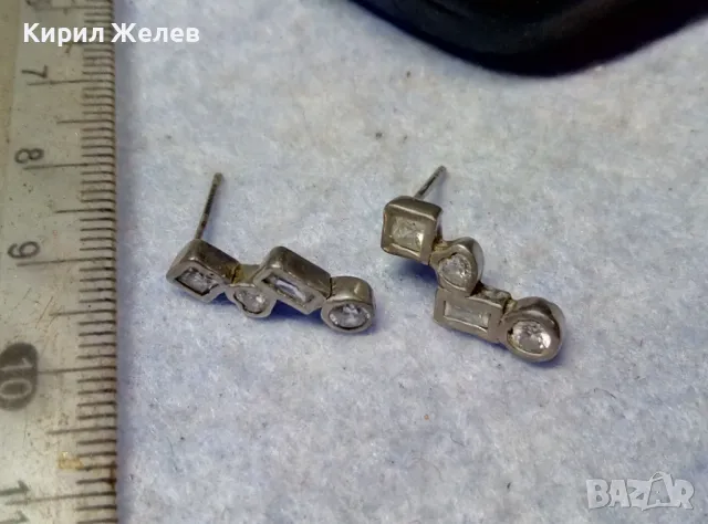 ФЕШЪН АРТ СКЪПОЦЕННИ ОБЕЦИ от БЛАГОРОДНА СТОМАНА с БЯЛА ПОЗЛАТА и ФАСЕТИРАН ПЛАНИНСКИ КРИСТАЛ 48647