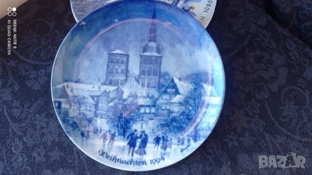 Декоративна чиния Weinnachten 1994, снимка 2 - Антикварни и старинни предмети - 34992957