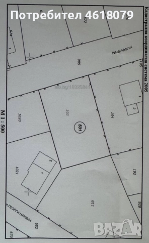 Продажба на парцел в регулация 600кв. м
