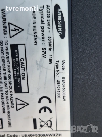 Захранване - BN44-00609A for,Samsung UE40F5300AW for 40inc CY-HF400BGSV1H, снимка 5 - Части и Платки - 50549210