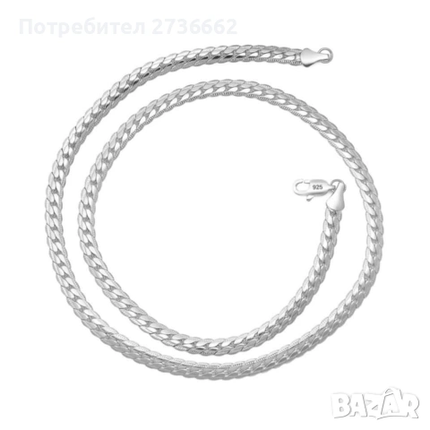 Сребърен Ланец , снимка 7 - Колиета, медальони, синджири - 53372640