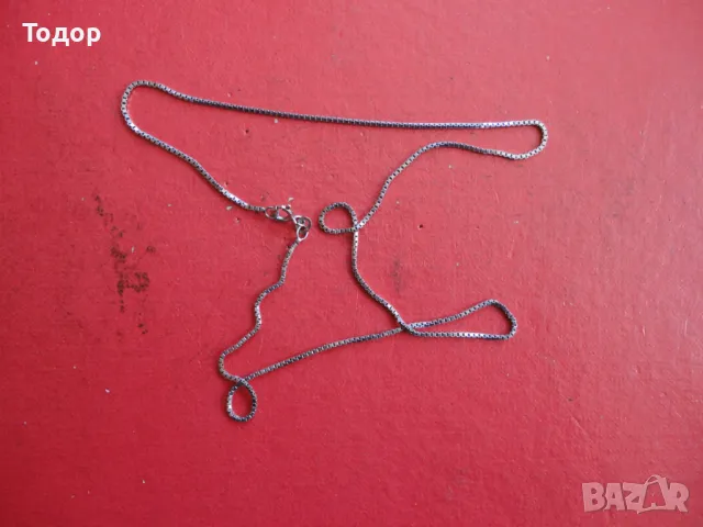 Сребърна верижка колие 8, снимка 6 - Колиета, медальони, синджири - 47463627