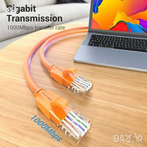  Vention Кабел LAN UTP Cat.6 Patch Cable - 1M Различни цветове, снимка 8 - Мрежови адаптери - 43416509