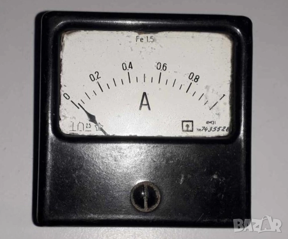 Амперметър ампермер 1 ампер прав ток  мери ток измервателна система