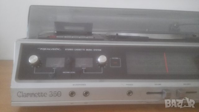 VINTAGE REALISTIC CLARINETTE 350 AM/FM RADIO CASSETTE RECORD PLAYER 13-9125, снимка 5 - Антикварни и старинни предмети - 32758547
