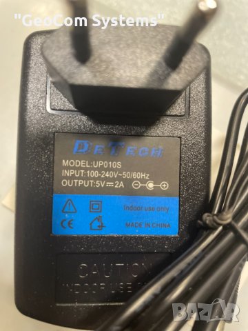 DeTech UP010S захранванe (Ново,5V,2A,10W,5.5x2.5), снимка 3 - Захранвания и кутии - 40717125