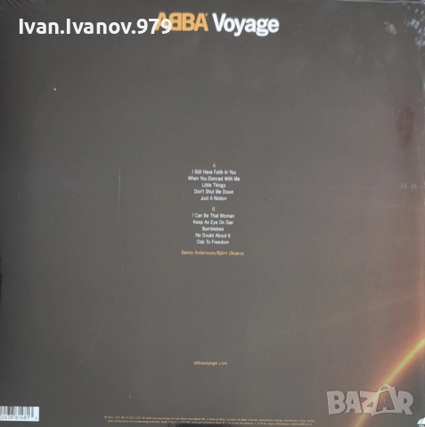 Vinyl (ABBA - Voyage), снимка 2 - Грамофонни плочи - 52055635