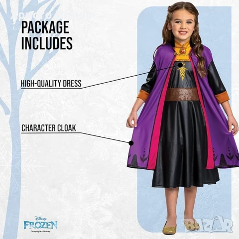 Детски костюм на Анна Disney Frozen , снимка 3 - Други - 50736068