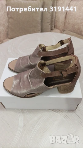 Нови дамски сандали от естествена кожа , снимка 5 - Дамски обувки на ток - 50669717