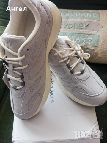Нови маркови маратонки Calvin Klein Jeans Retro Tennis Low Mg Mix велур 43