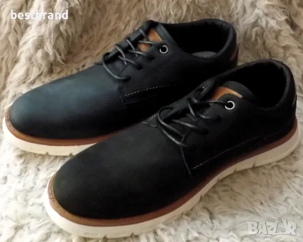 Мъжки спортно-елегантни обувки от изкуствен кожа, с връзки, код 678/45 , снимка 9 - Ежедневни обувки - 47266740