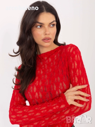 Дамска дантелена блуза с дълги ръкави, 5цвята   , снимка 14 - Блузи с дълъг ръкав и пуловери - 52856669