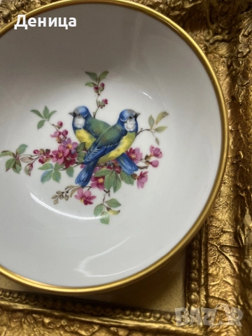 Бонбониера Kaiser Germany   Изработена  от висококачествен порцелан, многоцветен дизайн , снимка 5 - Други - 52970038