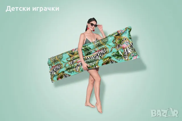 Надуваем дюшек Bestway Фламинго, 183 х 69 см, за плаж и басейн, снимка 1