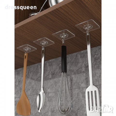 2932 Пластмасови самозалепващи се закачалки тип кука, снимка 5 - Други стоки за дома - 37265915